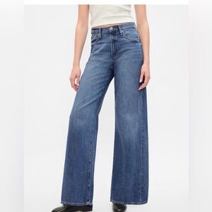 Women's Blue Wide-Leg Jeans
